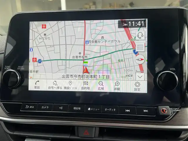 日産 オーラ G レザーエディション 島根県 2024(令6)年 1.3万km パープル ワンオーナー　/純正９型メモリナビ　/ＢＯＳＥサウンドシステム　/フルセグ/Ｂｌｕｅｔｏｏｔｈ　/全方位カメラ/ビルトインＥＴＣ2.0/前後ドラレコ　/インテリジェントクルーズコントロール　/ハーフレザーシート　/前席シートヒーター　/純正LEDライト　/前後コーナーセンサー