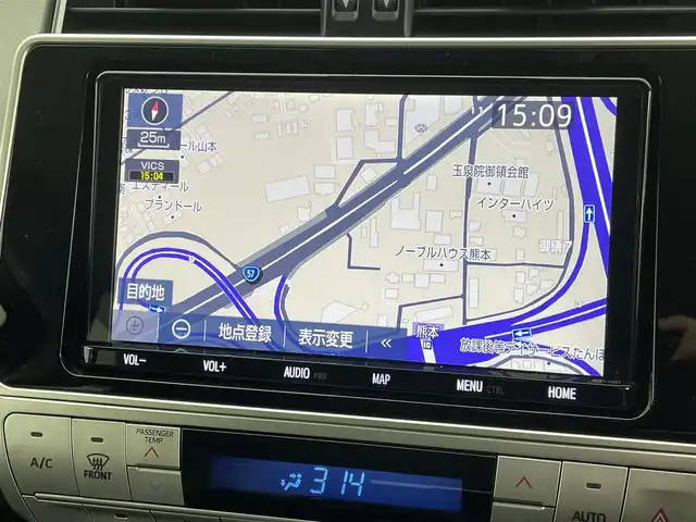 トヨタ ランドクルーザー プラド TX 熊本県 2019(令1)年 3.6万km ホワイトパールクリスタルシャイン 禁煙車　/モデリスタエアロ（Ｆ）/純正ナビ（ＣＤ・ＤＶＤ・フルセグ・ＢＴ・ＳＤ・ＵＳＢ）/バックカメラ　/社外全方位ドライブレコーダー　/ヘッドレスト取り付後席モニター/ビルトインＥＴＣ　/前後クリアランスソナー/レーダークルーズコントロール/衝突軽減ブレーキ/レーンキープアシスト/ダウンヒルアシスト/横滑り防止/ルーフレール/前後クリアランスソナー/ガナドールマフラー/純正フロアマット/RAYS２０インチAW/オートライト/オートマチックハイビーム/LEDヘッドライト/フォグライト/スマートキー/プッシュスタート/スペアキー1本/保証書/取扱説明書
