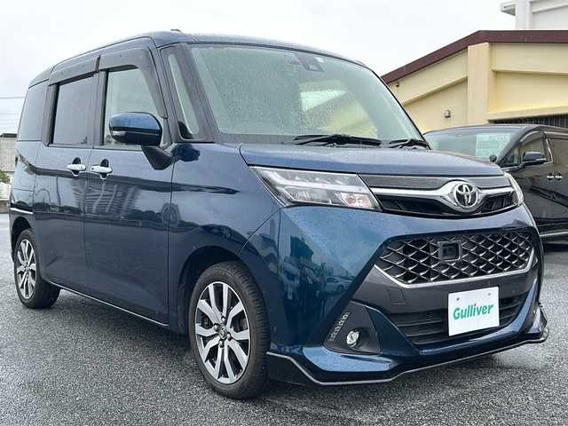 トヨタ タンク カスタムG－T 沖縄県 2018(平30)年 3.8万km レーザーブルークリスタルシャイン 純正ナビ/　(AM/FM/DVD/BT/フルセグ）/バックカメラ/ドライブレコーダー/両側パワースライドドア/シートヒーター/衝突被害軽減システム/クルーズコントロール/横滑り防止装置/アイドリングストップ/オートLEDライト/フォグライト/純正アルミホイール/フロアマット/ステアリングスイッチ/スマートキー