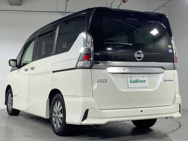 日産 セレナ e－パワー ハイウェイスター V 神奈川県 2018(平30)年 3.8万km ブリリアントホワイトパール 2トーン 純正9インチSDナビ【MM517D-L】/フルセグTV/BT/CD/DVD/BD/SD/AM/FM/バックカメラ/エマージェンシーブレーキ/両側電動スライドドア/ETC/ドライブレコーダー/インテリジェントキー/スペアキー(1本)/プッシュスタートボタン/革巻きステアリング/ステアリングスイッチ/クルーズコントロール/2列目USBポート/電動格納ミラー/ウィンカーミラー/LEDヘッドライト/フォグランプ/純正フロアマット/純正ドアバイザー/純正アルミホイール