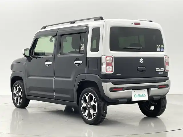 スズキ ハスラー Jスタイル 熊本県 2021(令3)年 4.5万km ブルーイッシュブラックパール ワンオーナー　/純正ナビ（ＣＤ・ＤＶＤ・フルセグ・ＢＴ・ＳＤ）/全周囲カメラ　/社外前後ドライブレコーダー　/ビルトインETC/後ろのみコーナーセンサー　/前席シートヒーター　/スズキセーフティサポート/・車線維持支援システム/・ふらつき警報機能/・先行車発進お知らせ/・標識認識システム/・デュアルセンサーブレーキサポート/・誤発進制御機能/・ハイビームアシスト/横滑り防止/アイドリングストップ/純正フロアマット/純正１５インチAW/スマートキー/プッシュスタート/スペアキー1本/保証書