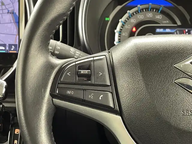 スズキ ハスラー Jスタイル 熊本県 2021(令3)年 4.5万km ブルーイッシュブラックパール ワンオーナー　/純正ナビ（ＣＤ・ＤＶＤ・フルセグ・ＢＴ・ＳＤ）/全周囲カメラ　/社外前後ドライブレコーダー　/ビルトインETC/後ろのみコーナーセンサー　/前席シートヒーター　/スズキセーフティサポート/・車線維持支援システム/・ふらつき警報機能/・先行車発進お知らせ/・標識認識システム/・デュアルセンサーブレーキサポート/・誤発進制御機能/・ハイビームアシスト/横滑り防止/アイドリングストップ/純正フロアマット/純正１５インチAW/スマートキー/プッシュスタート/スペアキー1本/保証書