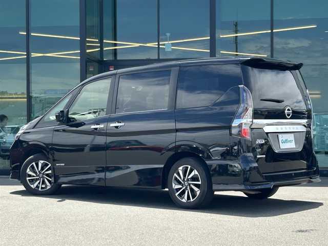 日産 セレナ ハイウェイスター V 東京都 2021(令3)年 3.2万km ダイヤモンドブラック 純正10インチナビ/フリップダウンモニター/プロパイロット/アラウンドビューモニター/両側パワースライドドア/ビルトインETC/衝突軽減ブレーキ/レーンキープアシスト/レーダークルーズコントロール/コーナーセンサー/LEDヘッドライト/アイドリングストップ/スマートキー