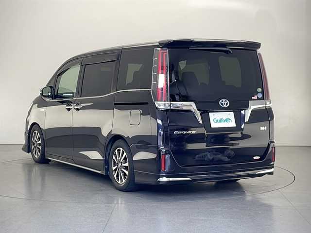 トヨタ エスクァイア ハイブリッド Gi 長野県 2018(平30)年 5.3万km スパークリングブラックパールクリスタルシャイン ALPINE9インチナビ&フルセグTV&CD&DVD&BT/ALPINE10.1インチフリップダウンモニター/クルーズコントロール/レーンディパーチャーアラート/車線逸脱警報/衝突軽減ブレーキ/先行車発進告知/BRITZ車高調/純正サスペンション積込/合皮シート/前席シートヒーター/ステアリングスイッチ/ウォークスルー/2列目サンシェード/バックカメラ/ビルトインETC/LEDヘッドライト/オートライト/オートマチックハイビーム/フロントフォグランプ/電動格納ミラー/ウィンカーミラー/純正15インチAW装着/純正フロアマット/純正ドアバイザー/プッシュスタート/スマートキー