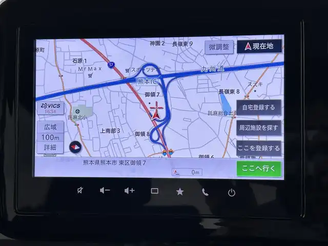 スズキ スペーシア カスタム HYBRID XS ターボ 熊本県 2024(令6)年 0.6万km インディゴブルーメタリック 純正ナビ（ＡｐｐｌＣａｒＰｌａｙ・ＡｎｄｒｏｉｄＡｕｔｏ・ＢＴ・フルセグ・ＵＳＢ）/全周囲カメラ　/両側パワースライドドア　/前後クリアランスソナー　/前席シートヒーター　/ステアリングヒーター/スズキセーフティサポート/・衝突軽減ブレーキ/・誤発進制御機能/・車線逸脱抑制機能/・ふらつき警報機能/・アダブティブクルーズコントロール/・標識認識システム/・発進お知らせ機能/横滑り防止/アイドリングストップ/純正フロアマット/純正１５インチAW/オートライト/LEDヘッドライト/フォグライト/スマートキー/プッシュスタート/スペアキー1本
