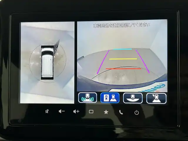 スズキ スペーシア カスタム HYBRID XS ターボ 熊本県 2024(令6)年 0.6万km インディゴブルーメタリック 純正ナビ（ＡｐｐｌＣａｒＰｌａｙ・ＡｎｄｒｏｉｄＡｕｔｏ・ＢＴ・フルセグ・ＵＳＢ）/全周囲カメラ　/両側パワースライドドア　/前後クリアランスソナー　/前席シートヒーター　/ステアリングヒーター/スズキセーフティサポート/・衝突軽減ブレーキ/・誤発進制御機能/・車線逸脱抑制機能/・ふらつき警報機能/・アダブティブクルーズコントロール/・標識認識システム/・発進お知らせ機能/横滑り防止/アイドリングストップ/純正フロアマット/純正１５インチAW/オートライト/LEDヘッドライト/フォグライト/スマートキー/プッシュスタート/スペアキー1本