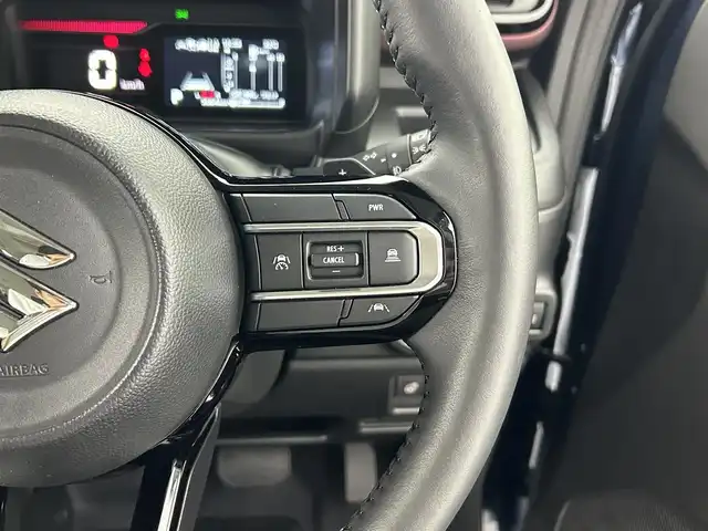 スズキ スペーシア カスタム HYBRID XS ターボ 熊本県 2024(令6)年 0.6万km インディゴブルーメタリック 純正ナビ（ＡｐｐｌＣａｒＰｌａｙ・ＡｎｄｒｏｉｄＡｕｔｏ・ＢＴ・フルセグ・ＵＳＢ）/全周囲カメラ　/両側パワースライドドア　/前後クリアランスソナー　/前席シートヒーター　/ステアリングヒーター/スズキセーフティサポート/・衝突軽減ブレーキ/・誤発進制御機能/・車線逸脱抑制機能/・ふらつき警報機能/・アダブティブクルーズコントロール/・標識認識システム/・発進お知らせ機能/横滑り防止/アイドリングストップ/純正フロアマット/純正１５インチAW/オートライト/LEDヘッドライト/フォグライト/スマートキー/プッシュスタート/スペアキー1本