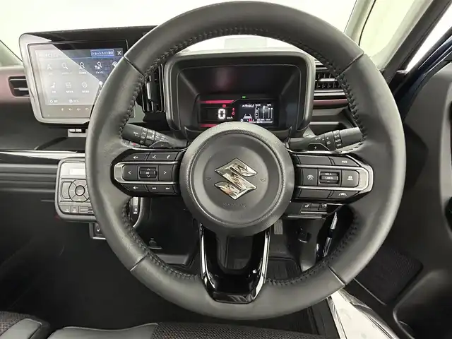 スズキ スペーシア カスタム HYBRID XS ターボ 熊本県 2024(令6)年 0.6万km インディゴブルーメタリック 純正ナビ（ＡｐｐｌＣａｒＰｌａｙ・ＡｎｄｒｏｉｄＡｕｔｏ・ＢＴ・フルセグ・ＵＳＢ）/全周囲カメラ　/両側パワースライドドア　/前後クリアランスソナー　/前席シートヒーター　/ステアリングヒーター/スズキセーフティサポート/・衝突軽減ブレーキ/・誤発進制御機能/・車線逸脱抑制機能/・ふらつき警報機能/・アダブティブクルーズコントロール/・標識認識システム/・発進お知らせ機能/横滑り防止/アイドリングストップ/純正フロアマット/純正１５インチAW/オートライト/LEDヘッドライト/フォグライト/スマートキー/プッシュスタート/スペアキー1本