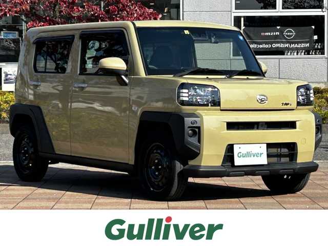 ダイハツ タフト X 福島県 2022(令4)年 2.1万km サンドベージュメタリック スカイフィールトップ/社外ナビゲーション/型番：MDV-D308BT/【CD/SD/USB/BT/TV】/バックカメラ/ドライブレコーダー/ETC/衝突回避支援ブレーキ機能/衝突警報機能/ブレーキ制御付誤発進抑制機能/車線逸脱抑制制御機能/車線逸脱警報機能/路側逸脱警報機能/ふらつき警報/LEDオートライト/社外フロアマット/ドアバイザー