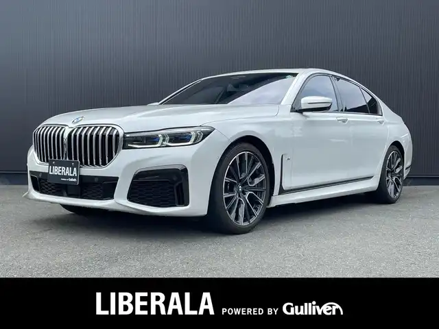 ＢＭＷ ７４０ｄ xDrive Mスポーツ 静岡県 2019(令1)年 2万km ミネラルホワイト 衝突軽減ブレーキ　/黒革　/ＡＣＣ　/ＳＲ　/ＣａｒＰｌａｙ　/ＨＵＤ　/ＬＥＤ /harmankardonサウンド/パワーシート/ヒーター/エアー/メモリ/レーザーライト /ジェスチャーコントロール