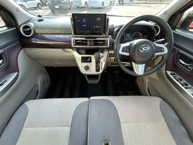 ダイハツ キャスト スタイル G ターボ VS SAⅢ 愛媛県 2020(令2)年 3.3万km ファイアークォーツレッドM 社外ディスプレイオーディオ/（FA/AM/Bluetooth/iPod/AUX）/アラウンドビューモニター/衝突軽減ブレーキ/レーンキープアシスト/シートヒーター/ETC/前後ドライブレコーダー/クリアランスソナー/オートハイビーム/LEDヘッドライト/横滑り防止装置/USB入力端子/HDMIケーブル/純正15インチAW/純正フロアマット/プッシュスタート/スマートキー