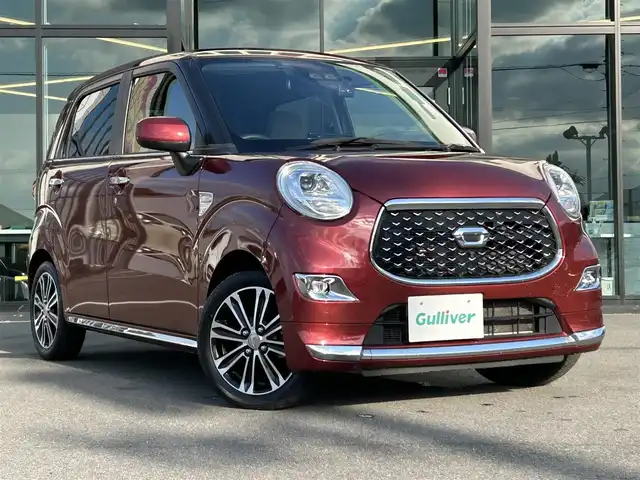 ダイハツ キャスト スタイル G ターボ VS SAⅢ 愛媛県 2020(令2)年 3.3万km ファイアークォーツレッドM 社外ディスプレイオーディオ/（FA/AM/Bluetooth/iPod/AUX）/アラウンドビューモニター/衝突軽減ブレーキ/レーンキープアシスト/シートヒーター/ETC/前後ドライブレコーダー/クリアランスソナー/オートハイビーム/LEDヘッドライト/横滑り防止装置/USB入力端子/HDMIケーブル/純正15インチAW/純正フロアマット/プッシュスタート/スマートキー