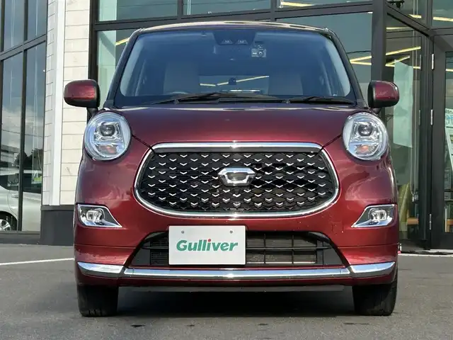 ダイハツ キャスト スタイル G ターボ VS SAⅢ 愛媛県 2020(令2)年 3.3万km ファイアークォーツレッドM 社外ディスプレイオーディオ/（FA/AM/Bluetooth/iPod/AUX）/アラウンドビューモニター/衝突軽減ブレーキ/レーンキープアシスト/シートヒーター/ETC/前後ドライブレコーダー/クリアランスソナー/オートハイビーム/LEDヘッドライト/横滑り防止装置/USB入力端子/HDMIケーブル/純正15インチAW/純正フロアマット/プッシュスタート/スマートキー