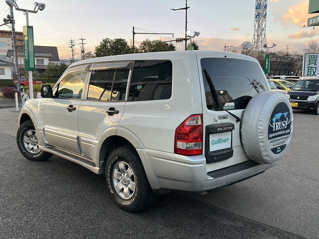 三菱 パジェロ ロング ZR 福島県 2003(平15)年 11.4万km ソフィアホワイト/サテライトシルバー 純正オーディオ/・CD/FM/AM/前方ドラレコ/電動格納ミラー/ハロゲンヘッドライト/・オートライト/・フォグランプ/ドアバイザー