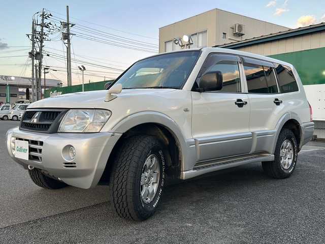 三菱 パジェロ ロング ZR 福島県 2003(平15)年 11.4万km ソフィアホワイト/サテライトシルバー 純正オーディオ/・CD/FM/AM/前方ドラレコ/電動格納ミラー/ハロゲンヘッドライト/・オートライト/・フォグランプ/ドアバイザー
