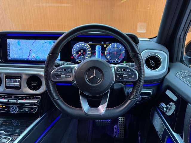 メルセデス・ベンツ ゲレンデヴァーゲン Ｇ３５０ｄ AMGライン 千葉県 2019(令1)年 4.6万km オブシディアンブラック ラグジュアリーＰＫＧ　/アダプティブダンパー　/Ｂｕｒｍｅｓｔｅｒサウンド　/黒革シート　/ガラスＳＲ　/ＡＣＣ　/シートＨ　/ナビ　/ＴＶ　/３６０°ＬＥＤライト　/アクティブパーキング　/衝突軽減Ｂ　/ＢＳＭ　/ＬＫＡ