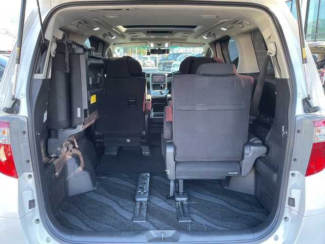 トヨタ アルファード 350S Cパッケージ 長野県 2012(平24)年 5.8万km ホワイトパールクリスタルシャイン 禁煙車/車高調/純正ナビ（CD/DVD/フルセグTV/Bluetooth）/バックカメラ/ビルトインETC/サンルーフ/フリップダウンモニター/前後ドライブレコーダー/両側パワースライドドア/パワーシート（運転席メモリー機能付）/電動リアゲート/AC100V/ウッドコンビステアリング/クルーズコントロール/ステアリングスイッチ/キセノンヘッドライト/フォグランプ/オートライト/スマートキー/Pスタート/電動格納ミラー/WORK GNOSIS20インチAW/純正スタッドレス積み込み