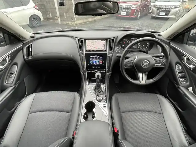 日産 スカイライン GT 茨城県 2020(令2)年 7.3万km ダークメタルグレー ワンオーナー/純正ナビ/　(AM/FM/CD/DVD/Bluetooth)/フルセグTV/アラウンドビューモニター/インテリジェントクルーズコントロール/ETC2.0/ドライブレコーダー/前後コーナーセンサー/LEDヘッドライト/前席パワーシート/ハーフレザーシート/純正アルミホイール/純正フロアマット/USB接続