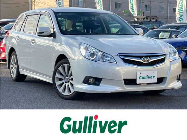 スバル レガシィ ツーリングワゴン 2．5i Lパッケージ 広島県 2011(平23)年 9.3万km サテンホワイトパール ４WD/メモリナビ/（フルセグTV/Bluetooth/SD/CD/DVD/USB）/クルーズコントロール（追従無し）/ドライブレコーダー（前方のみ）/HIDヘッドライト/フォグランプ/オートライト/純正17インチアルミホイール/本革巻きステアリング