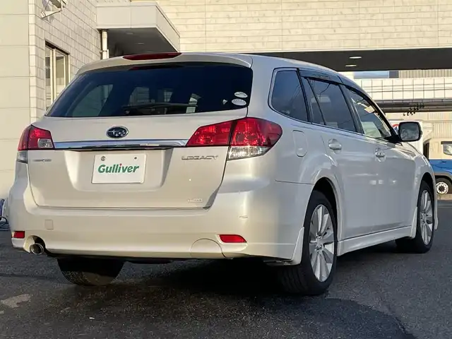 スバル レガシィ ツーリングワゴン 2．5i Lパッケージ 広島県 2011(平23)年 9.3万km サテンホワイトパール ４WD/メモリナビ/（フルセグTV/Bluetooth/SD/CD/DVD/USB）/クルーズコントロール（追従無し）/ドライブレコーダー（前方のみ）/HIDヘッドライト/フォグランプ/オートライト/純正17インチアルミホイール/本革巻きステアリング