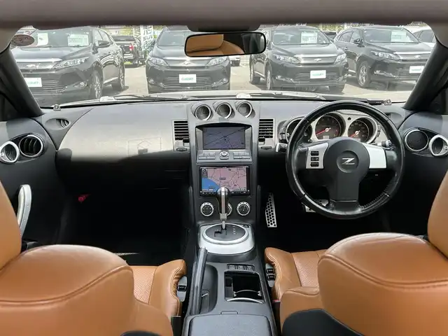 日産 フェアレディ Ｚ バージョンT 道央・札幌 2008(平20)年 13.3万km ブレードシルバー 社外SDナビ/FM/AM/CD/DVD/BT/フルセグ/ETC/バックカメラ/レザーシート/パワーシート/シートヒーター/スペアキー/リモコンキー/電格ミラー/AAC/Wエアバッグ/横滑り防止システム