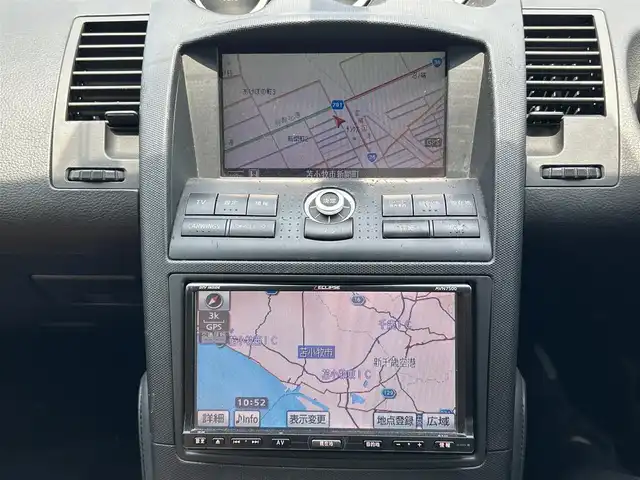 日産 フェアレディ Ｚ バージョンT 道央・札幌 2008(平20)年 13.3万km ブレードシルバー 社外SDナビ/FM/AM/CD/DVD/BT/フルセグ/ETC/バックカメラ/レザーシート/パワーシート/シートヒーター/スペアキー/リモコンキー/電格ミラー/AAC/Wエアバッグ/横滑り防止システム