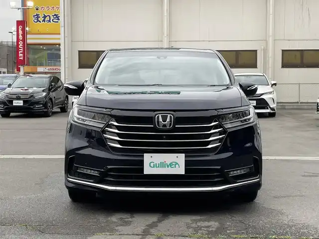 ホンダ オデッセイ ハイブリッド e:HEVアブソルート EX 群馬県 2021(令3)年 3.6万km プレミアムヴィーナスブラックP 純正１０インチナビ・Ｂｌｕｅｔｏｏｔｈ・ＨＤＭＩ・CD・DVD/純正フリップダウンモニター　/全周囲カメラ　　/レーンアシスト　/衝突軽減ブレーキ　/コーナーセンサー　/黒レザーシート　/電動リアドア　/ハンドル支援　/レザーシート/純正フロアマット