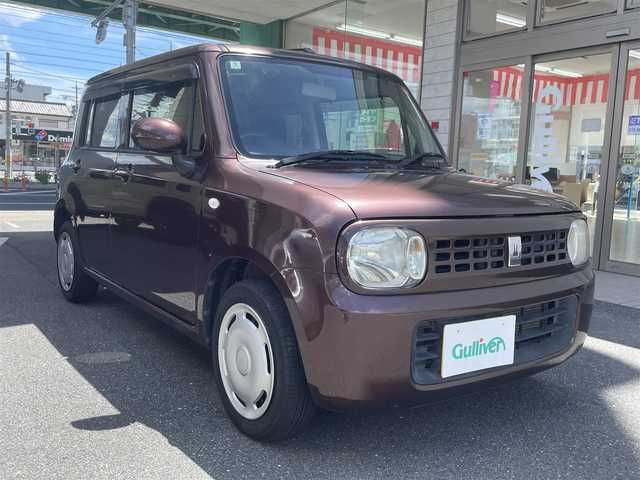 スズキ ラパン G 愛知県 2012(平24)年 5万km マルーンブラウンパール 純正メモリナビ〈CQUZ02J0CJ〉/・地デジTV/CD/SD/・Bluetooth/USB/ETC/純正ホイールキャップ/純正フロアマット/スマートキー/プッシュスタート/ベンチシート
