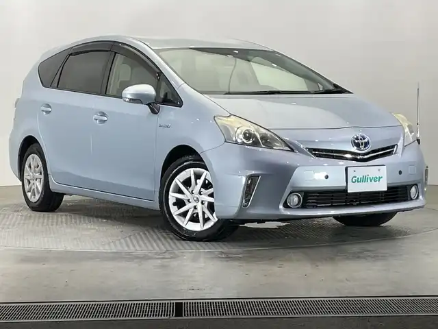 トヨタ プリウス α S 栃木県 2011(平23)年 4.7万km クリアストリームメタリック SDナビ/（ＣＤ/AUX/ワンセグＴＶ）/バックカメラ/コーナーセンサー/ETC/禁煙車/オートライト/HIDヘッドライト/横滑り防止装置/フォグランプ/スマートキー/プッシュスタート/ステアリングスイッチ/純正アルミホイール/純正フロアマット