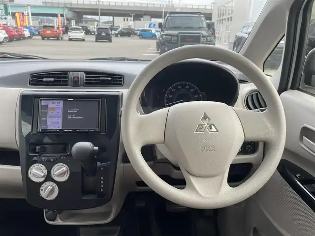 三菱 ｅＫワゴン E 石川県 2018(平30)年 6.5万km ホワイト 社外メモリーナビ/社外CD/ワンセグTV/キーレスキー/電動ミラー/ベンチシート/シートヒーター
