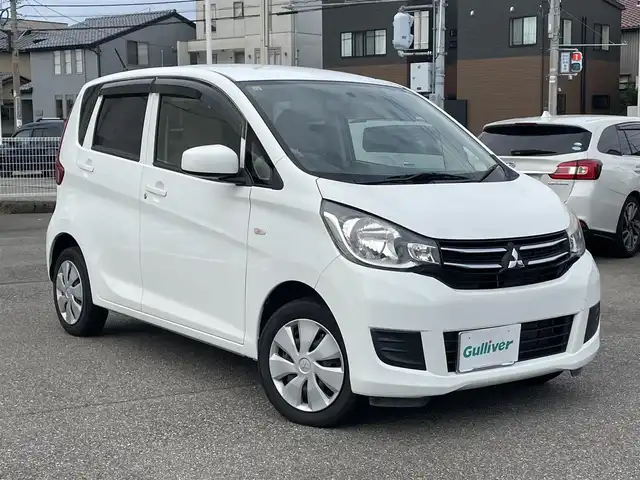三菱 ｅＫワゴン E 石川県 2018(平30)年 6.5万km ホワイト 社外メモリーナビ/社外CD/ワンセグTV/キーレスキー/電動ミラー/ベンチシート/シートヒーター