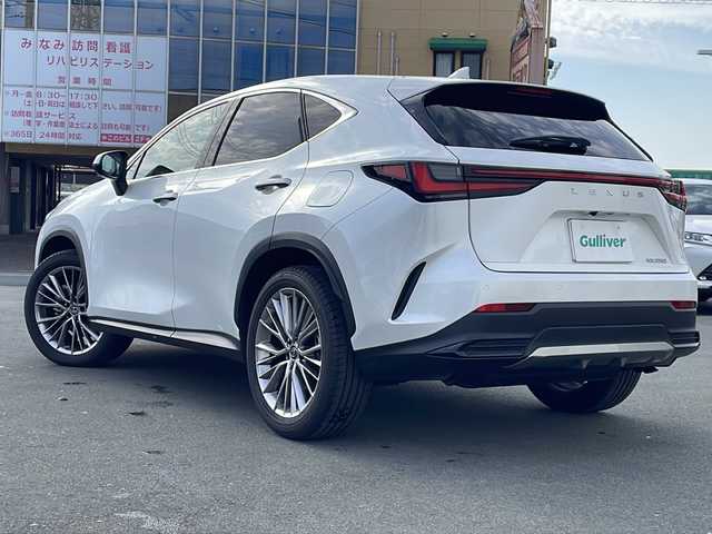 レクサス ＮＸ 250 バージョンL 三重県 2023(令5)年 1.6万km ソニッククォーツ 純正ナビ/サンルーフ/全周囲カメラ/バックカメラ/BSM/デジタルインナーミラー/本革シート/ワイヤレス充電器/ビルトインETC/社外ドラレコ/ステアリングヒーター/パワーバックドア/AC100V/スペアキー/前席シートヒーター/前席パワーシート/シートメモリー/追従クルーズコントロール/レーンキープアシスト/衝突軽減ブレーキ/パドルシフト/USB給電/オートライト/禁煙車
