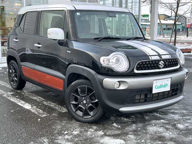 スズキ クロスビー HYBRID MZ 秋田県 2018(平30)年 8万km スーパーブラックパール 3トーンコーディネート 社外SDナビ/社外CD、DVD、BT、TV/バックカメラ、全方位カメラ/コーナーセンサー/純正16インチAW/社外AWスタッドレス積込み/スペアキー/４WD