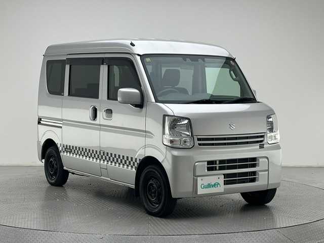 スズキ エブリイ JOINターボ 兵庫県 2019(令1)年 5.8万km シルキーシルバーメタリック 純正フロアマット/レーダーブレーキサポート/ターボ/ヘッドライトレベラーザー/オートライト/ドアバイザー/電動格納ミラー