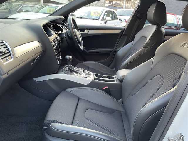 アウディ Ａ４ アバント 2．0 TFSI 和歌山県 2013(平25)年 7万km パール Sラインパッケージ/純正メーカーナビ・フルセグTV・CD・DVD/　Bluetooth/バックカメラ/ハーフレザーシート/前席パワーシート/電動パーキングブレーキ/スマートキー/コーナーセンサー/保証書/取扱説明書