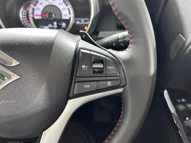 スズキ スペーシア カスタム HYBRID XS ターボ 佐賀県 2020(令2)年 7.4万km フェニックスレッドパール 純正８インチナビ【CN-RZ853】/（フルセグTV/CD/DVD/SD/BT/AM・FM）/前後ドライブレコーダー/衝突被害軽減システム/レーンアシスト/コーナーセンサー/追従型クルーズコントロール/後席サーキュレーター/シートヒーター/両側パワースライド/純正ＬＥＤヘッドライト/オートライト/純正アルミホイール/純正フロアマット/ベンチシート/ターボ/後席サンシェード