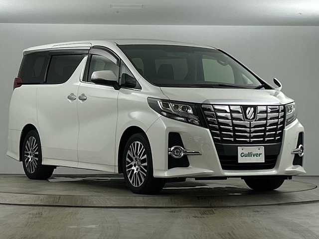トヨタ アルファード S Cパッケージ 愛知県 2017(平29)年 6.9万km ホワイトパールクリスタルシャイン 禁煙車/アルパイン製11インチナビ/（CD/DVD/Bluetooth/フルセグTV)/バックカメラ/フリップダウンモニター/コーナーセンサー/クルーズコントロール/ETC/ドライブレコーダー/ステアリングヒーター/パワーシート/オットマン/両側パワースライドドア/電動リアゲート/純正18インチアルミホイール/純正フロアマット/スマートキー