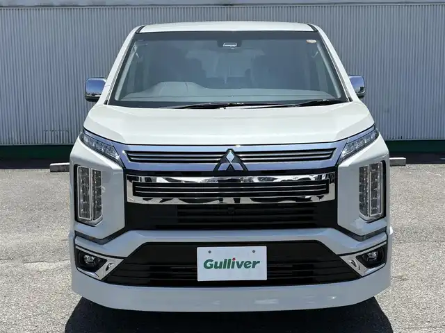三菱 デリカＤ：５ アーバンギア G パワーパッケージ 徳島県 2019(平31)年 2.8万km ウォームホワイトパール 純正10インチナビ　/フルセグ/バックカメラ/全方位カメラ/追従式クルーズコントロール/ビルトインETC/前方ドライブレコーダー/両側電動スライドドア/エレクトリックテールゲート/純正リアカーテン/前席シートヒーター/パワーシート/エレクトリックテールゲート/純正フロアマット/スマートキー