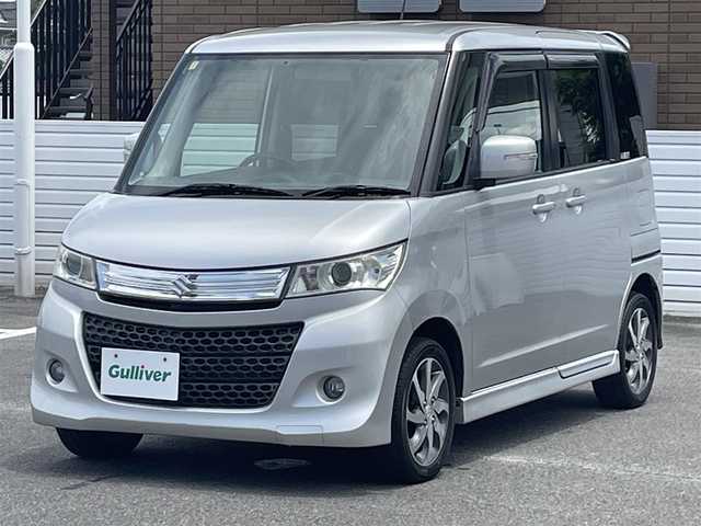 スズキ パレット ＳＷ TS 群馬県 2010(平22)年 6.2万km シルキーシルバーメタリック 社外ＳＤナビ/(ＣＤ/ＤＶＤ/Bluetooth/フルセグＴＶ)/バックカメラ/両側パワースライドドア/ＨＩＤヘッドライト/フォグランプ/スマートキー/Ｄ席シートリフター/純正フロアマット/ドアバイザー/スペアキーｘ1/取扱説明書