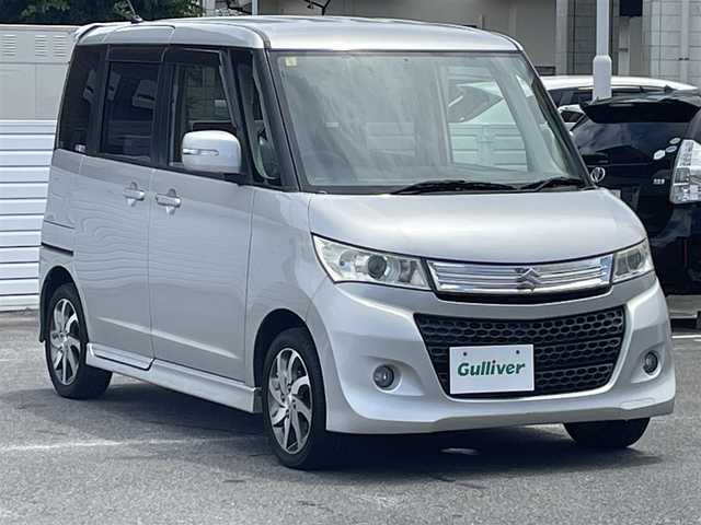 スズキ パレット ＳＷ TS 群馬県 2010(平22)年 6.2万km シルキーシルバーメタリック 社外ＳＤナビ/(ＣＤ/ＤＶＤ/Bluetooth/フルセグＴＶ)/バックカメラ/両側パワースライドドア/ＨＩＤヘッドライト/フォグランプ/スマートキー/Ｄ席シートリフター/純正フロアマット/ドアバイザー/スペアキーｘ1/取扱説明書