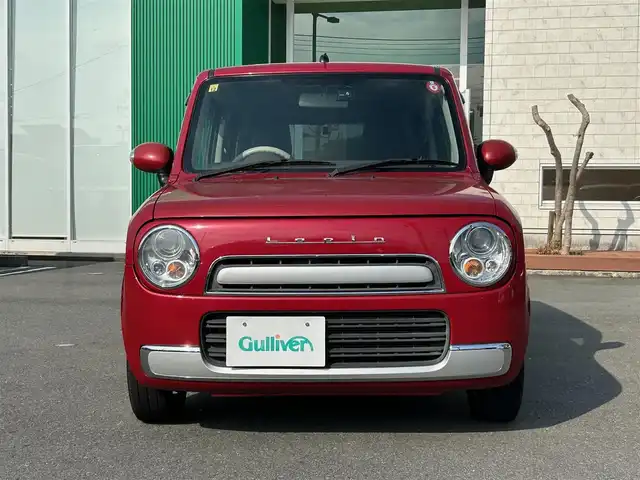 スズキ ラパン ショコラ X 静岡県 2014(平26)年 4.6万km フェニックスレッドパール 社外メモリナビ（ワンセグ TV、CDチェンジャー、DVD再生機能）/前後ドライブレコーダー/スマートキー（スペアキー１本）/オートエアコン/純正フロアマット/合皮シート/ベンチシート/ABS/オートライト/キセノンヘッドライト/Wエアバッグ