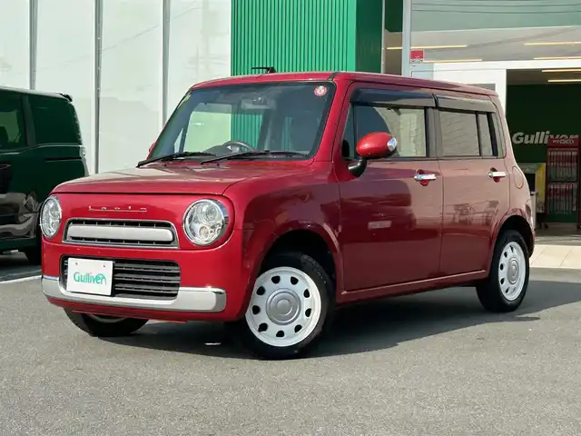 スズキ ラパン ショコラ X 静岡県 2014(平26)年 4.6万km フェニックスレッドパール 社外メモリナビ（ワンセグ TV、CDチェンジャー、DVD再生機能）/前後ドライブレコーダー/スマートキー（スペアキー１本）/オートエアコン/純正フロアマット/合皮シート/ベンチシート/ABS/オートライト/キセノンヘッドライト/Wエアバッグ