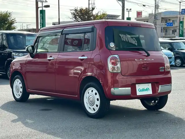 スズキ ラパン ショコラ X 静岡県 2014(平26)年 4.6万km フェニックスレッドパール 社外メモリナビ（ワンセグ TV、CDチェンジャー、DVD再生機能）/前後ドライブレコーダー/スマートキー（スペアキー１本）/オートエアコン/純正フロアマット/合皮シート/ベンチシート/ABS/オートライト/キセノンヘッドライト/Wエアバッグ