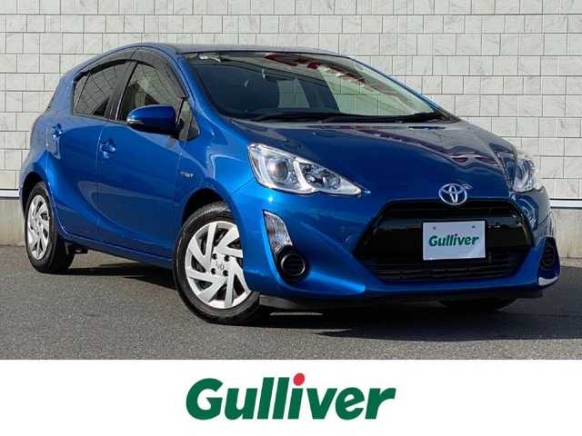 トヨタ アクア S 岐阜県 2015(平27)年 4.9万km コバルトブルーメタリック メーカー純正SDナビ//フルセグテレビ/Bluetooth/CD/DVD/SD /ビルトインETC /純正15インチアルミホイール　/スマートキー×2　/バックカメラ　/オートライト　/プッシュスタート/保証書/取扱説明書/ナビ取扱説明書/記録簿(R7/4)
