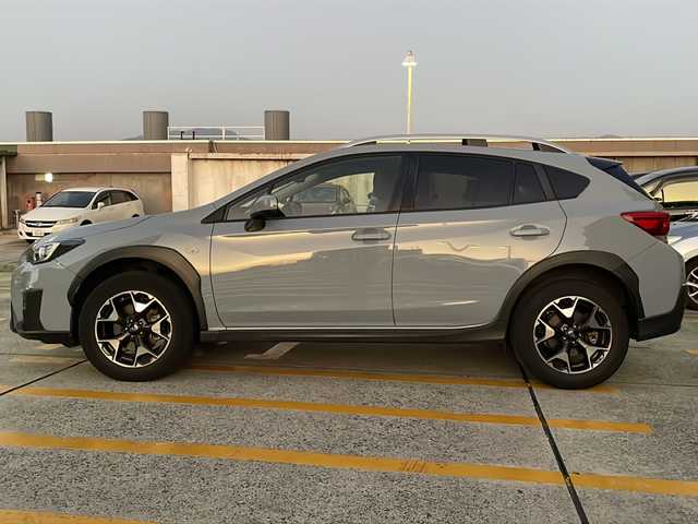 スバル インプレッサ ＸＶ 1．6i－L アイサイト 広島県 2018(平30)年 7.9万km クールグレーカーキ 禁煙車/前後ドライブレコーダー/スペアキー/パドルシフト/社外SDナビ/(BT/DVD/CD/SD)/純正17インチAW/フルセグテレビ/バックカメラ/ダウンヒルアシストコントロール/レーダークルーズコントロール/レーンキープアシスト/衝突軽減ブレーキー/オートライト/ルーフレール/フォグランプ/ETC/純正フロアマット