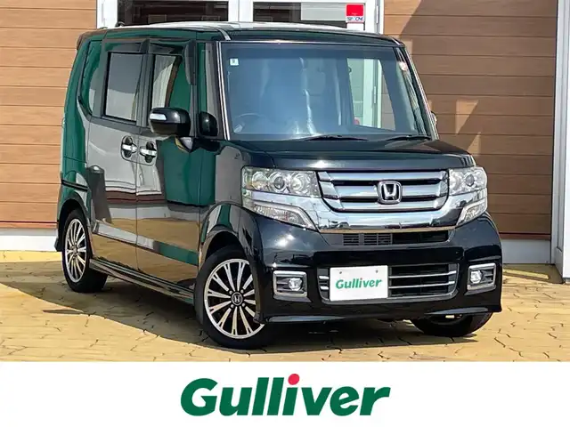 ホンダ Ｎ ＢＯＸ カスタム G ターボ Lパッケージ 宮崎県 2016(平28)年 5.2万km スマートブラック ケンウッド8型ナビ/フルセグTV/両側パワースライドドア/バックカメラ/ビルトインETC/クルーズコントロール/ターボ/HIDヘッドランプ/オートライト/オートエアコン/革巻きステアリング/パドルシフト/ハーフレザーシート/シートバックテーブル/純正15インチアルミホイール/スマートキー/プッシュエンジンスタート/禁煙車