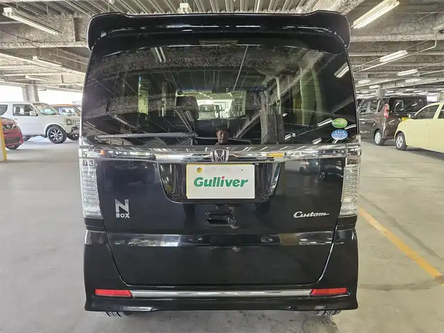 ホンダ Ｎ ＢＯＸ カスタム G ターボ Lパッケージ 宮崎県 2016(平28)年 5.2万km スマートブラック 〇パナソニック8インチナビ/〇フルセグTV/〇両側パワースライドドア/〇バックカメラ/〇ビルトインETC/〇クルーズコントロール/〇アイドリングストップシステム/〇SRSエアバッグ/〇ターボ/〇LEDイルミネーションランプ/〇LEDフロントフォグランプ/〇革巻きステアリングホイール/〇ステアリングスイッチ/〇パドルシフト/〇合皮/ファブリックコンビシート/〇ロールサンシェード/〇純正15インチアルミホイール/〇プッシュエンジンスイッチ/スマートキーシステム/〇禁煙車