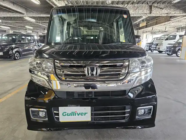 ホンダ Ｎ ＢＯＸ カスタム G ターボ Lパッケージ 宮崎県 2016(平28)年 5.2万km スマートブラック 〇パナソニック8インチナビ/〇フルセグTV/〇両側パワースライドドア/〇バックカメラ/〇ビルトインETC/〇クルーズコントロール/〇アイドリングストップシステム/〇SRSエアバッグ/〇ターボ/〇LEDイルミネーションランプ/〇LEDフロントフォグランプ/〇革巻きステアリングホイール/〇ステアリングスイッチ/〇パドルシフト/〇合皮/ファブリックコンビシート/〇ロールサンシェード/〇純正15インチアルミホイール/〇プッシュエンジンスイッチ/スマートキーシステム/〇禁煙車