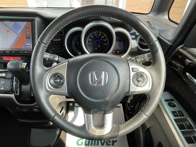 ホンダ Ｎ ＢＯＸ カスタム G ターボ Lパッケージ 宮崎県 2016(平28)年 5.2万km スマートブラック ケンウッド8型ナビ/フルセグTV/両側パワースライドドア/バックカメラ/ビルトインETC/クルーズコントロール/ターボ/HIDヘッドランプ/オートライト/オートエアコン/革巻きステアリング/パドルシフト/ハーフレザーシート/シートバックテーブル/純正15インチアルミホイール/スマートキー/プッシュエンジンスタート/禁煙車