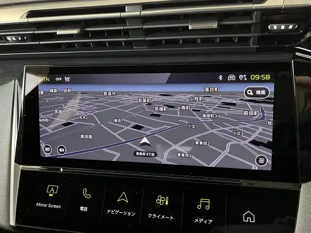 プジョー ３０８ GT ブルーHDi 山形県 2022(令4)年 2.7万km 緑 ボディカラー：オリビン・グリーン（色番：KJR）/純正ナビゲーション/Applecarplay/androidauto/Bluetooth/USB/ハーフレザーシート/運転席パワーシート/シートヒーター（D/N）/ランバーサポート（マッサージ機能）（D/N）/アダプティブライト/インテリジェントハイビーム/アダプティブクルーズコントロール/車両診断機能/スペアキー×１/保証書/取説